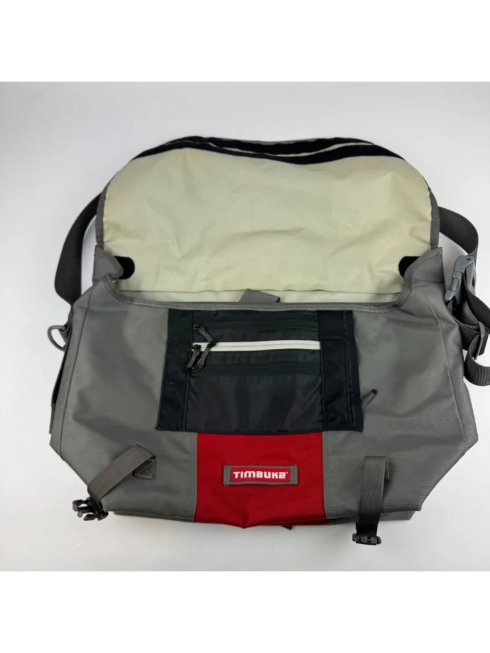 Timbuk2 Classic Messenger Bag Large Laptop Work Commuter Water Resistant Gray